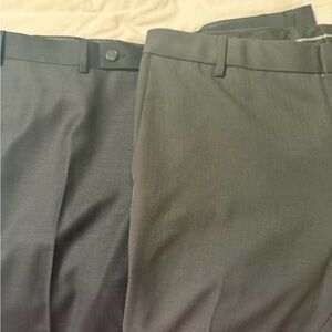 Set of 2 Gray Slim Fit Trousers - 34x32